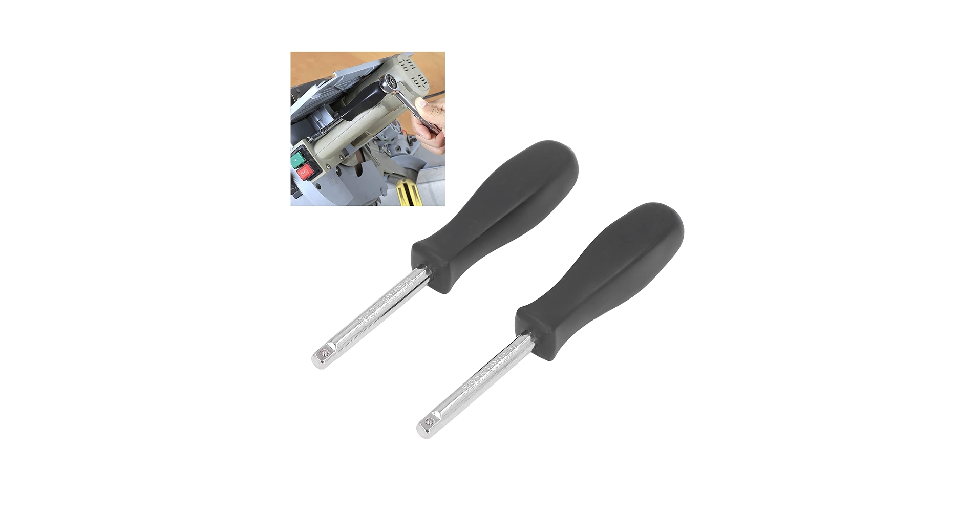 CD Shako① Square Drive Screwdriver 2Pcs Drive Spinner 1/4in Socket