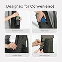 CULT Yoga Mat Carry Bag – Durable Polyester with Adjustable Shoulder Strap, Side Utility Pocket & Mesh Bottle Holder, Water-Resistant, Lightweight & Portable Cover – Fits Yoga Mats up to 6mm – Olive gallery image