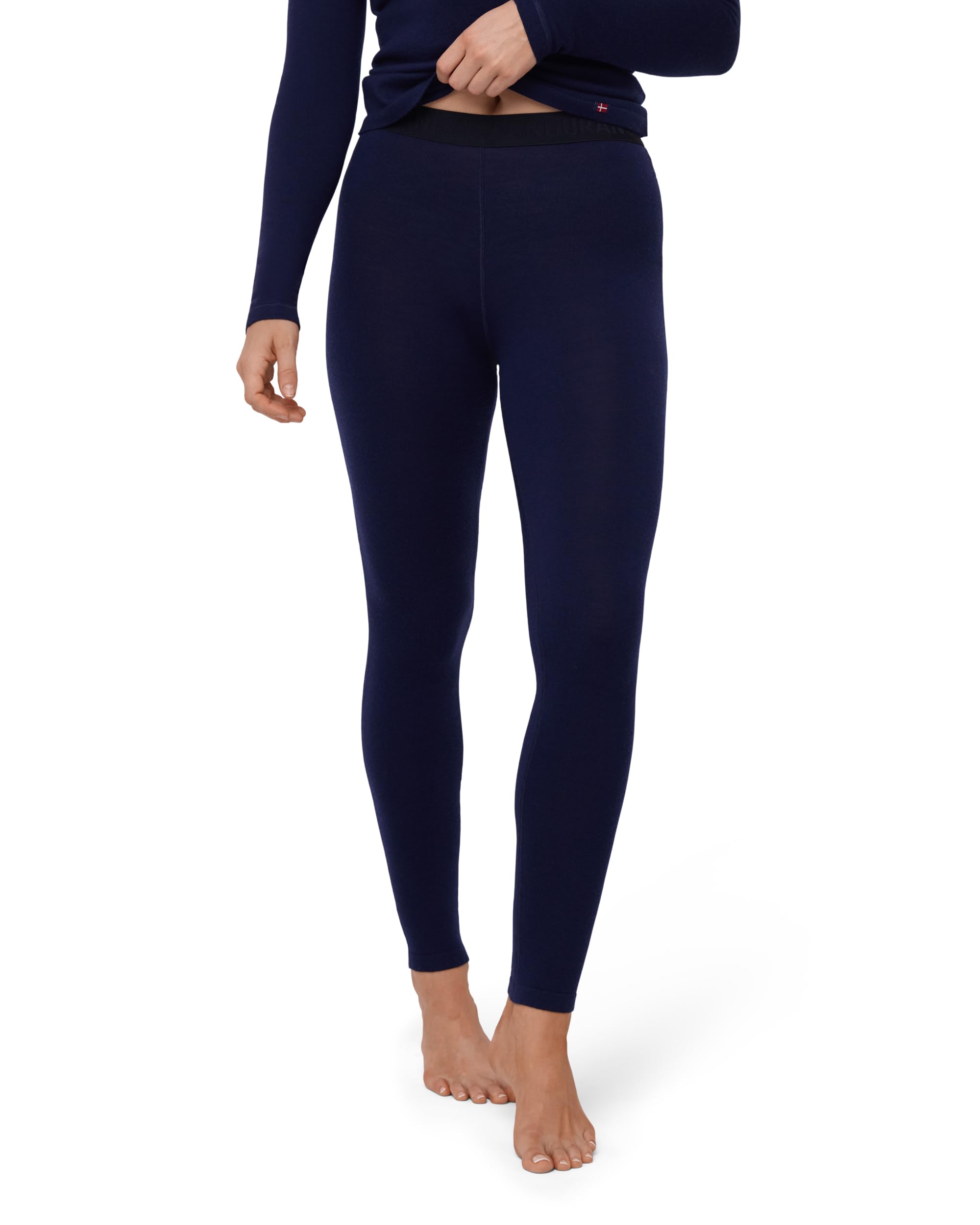 DANISH ENDURANCE Pantaloni Termici Donna in Lana Merino per Freddo Estremo, Leggings Invernali per Sci, Trekking, Escursionismo