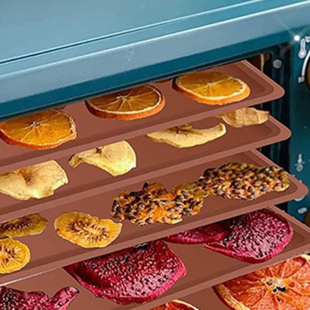 Luxshiny 4pcs Silicone Dehydrator Mats Non- Tray Liners for Ovens Silicone for Food Drying and Cooking Versatile Kitchen Accessories