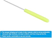 Vista 4 de PATIKIL Raqueta de bádminton que ata el punzón, raqueta de tenis de cuerda recta punzón guía herramienta