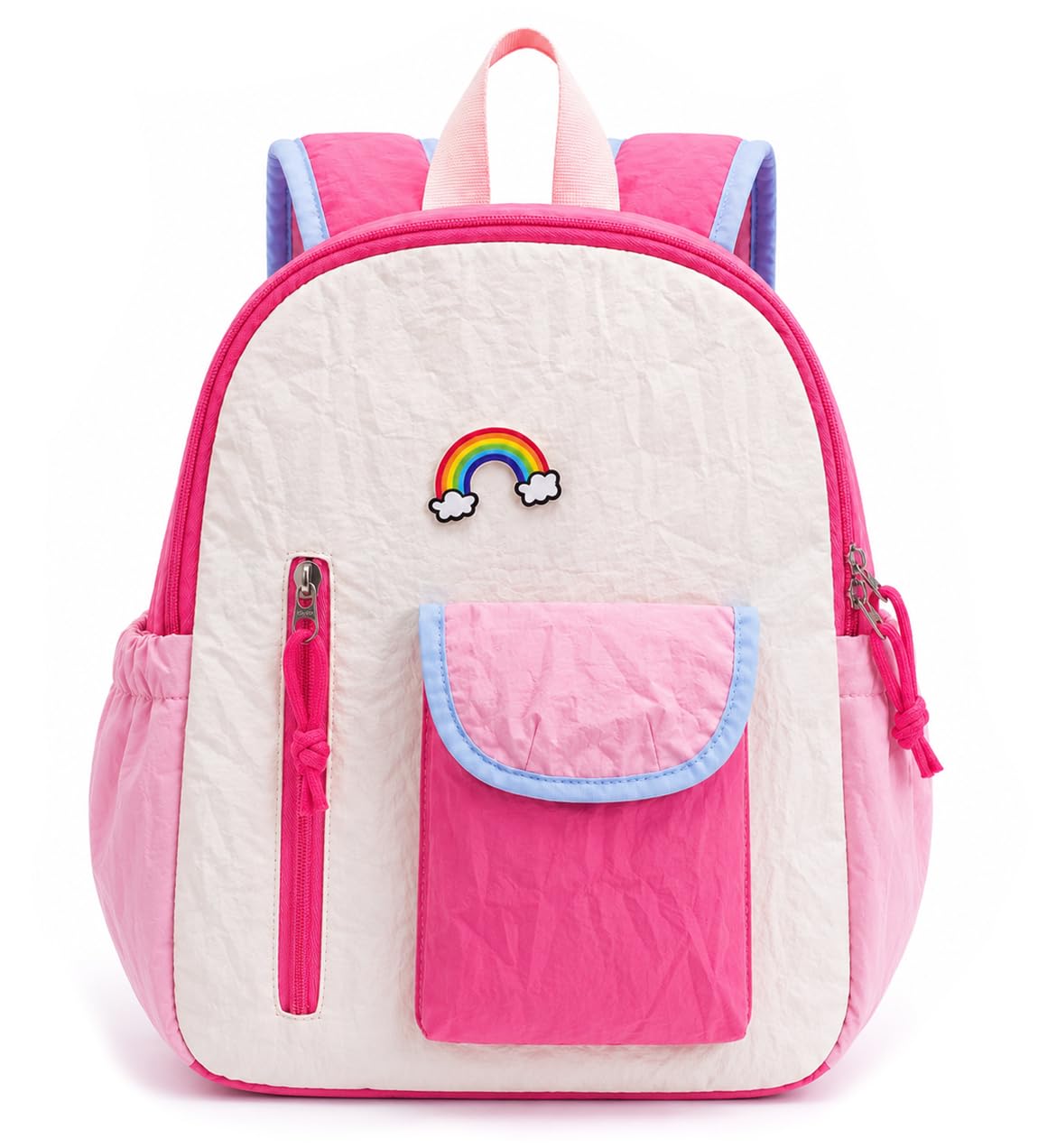 bold n elegant Waterproof Crinkle Rainbow School Bag Backpack for Girl Boy-picture-29