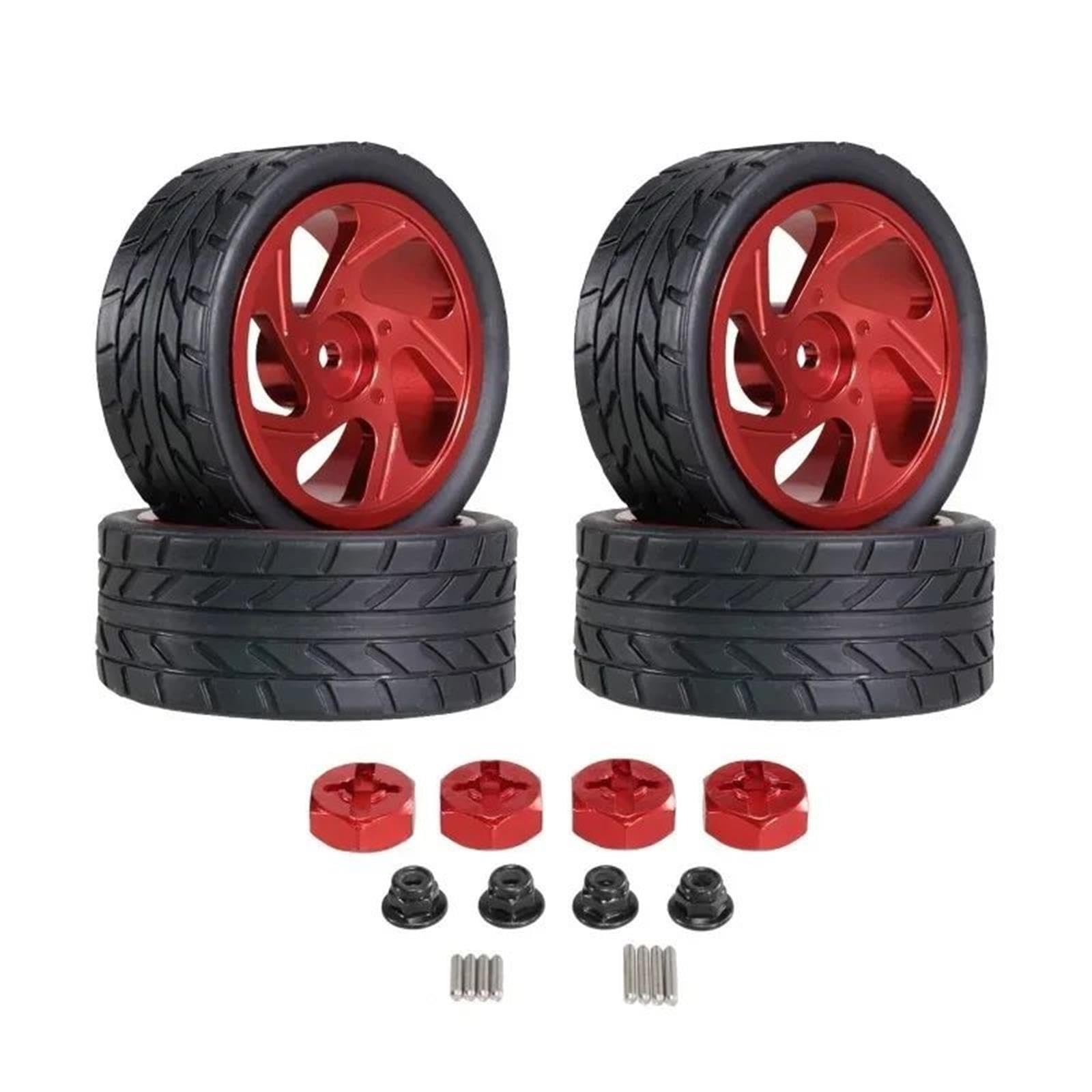 Metallo Mozzo Ruota Accoppiamento Pneumatici M4 Dadi per WLtoys 144001 1/14