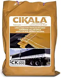 Lona para Caminhão 6x2 M Laranja CK600 Micras em PVC Emborrachado – Impermeável, Meia Argola Resistência e Segurança para Grandes Cargas