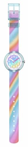 Flik Flak Girl Kids Watch Biosourced Quartz Waterproof Liquid Rainbow2