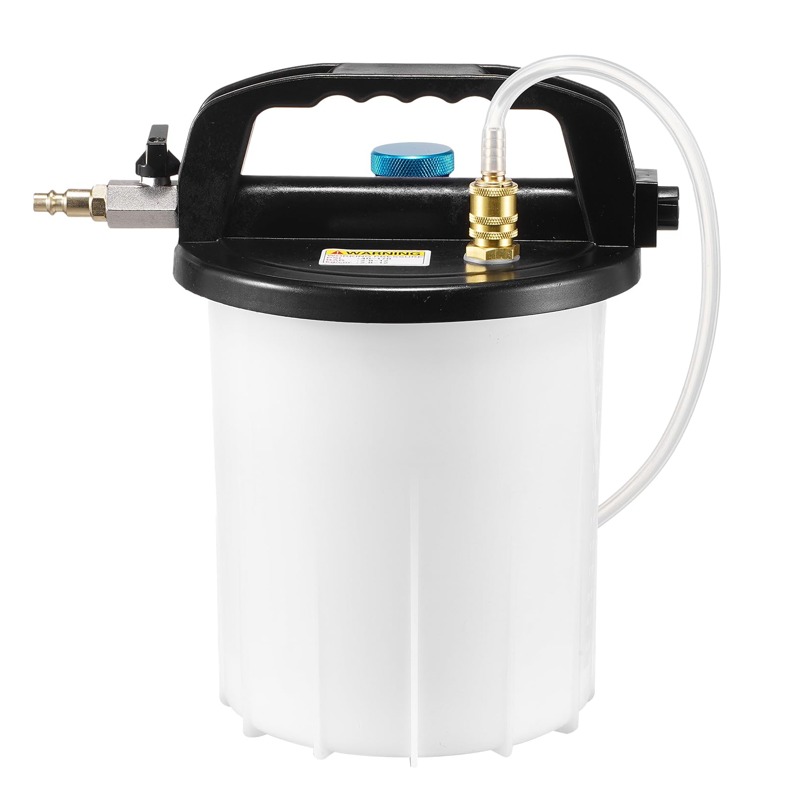 VEVOR Kit purge de frein 3 L, extracteur de liquide de frein avec bouteille de remplissage de siphon de 1 L, 13 connecteurs de tuyau, tuyau en silicone étendu et poignée, pour la plupart des véhicules