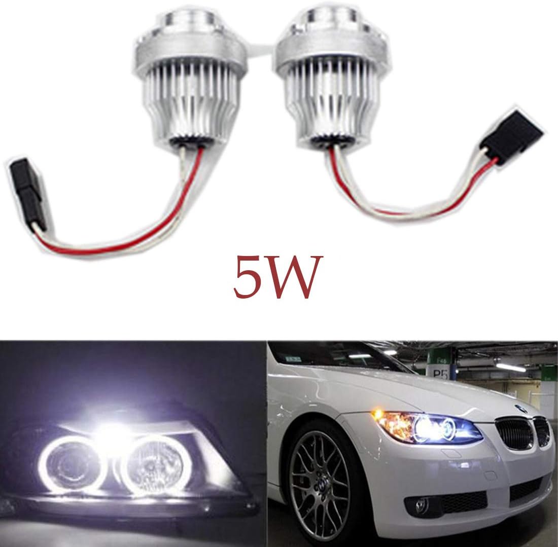 VIGORWORK 5W LED Angel Eyes White for BMW E60 7