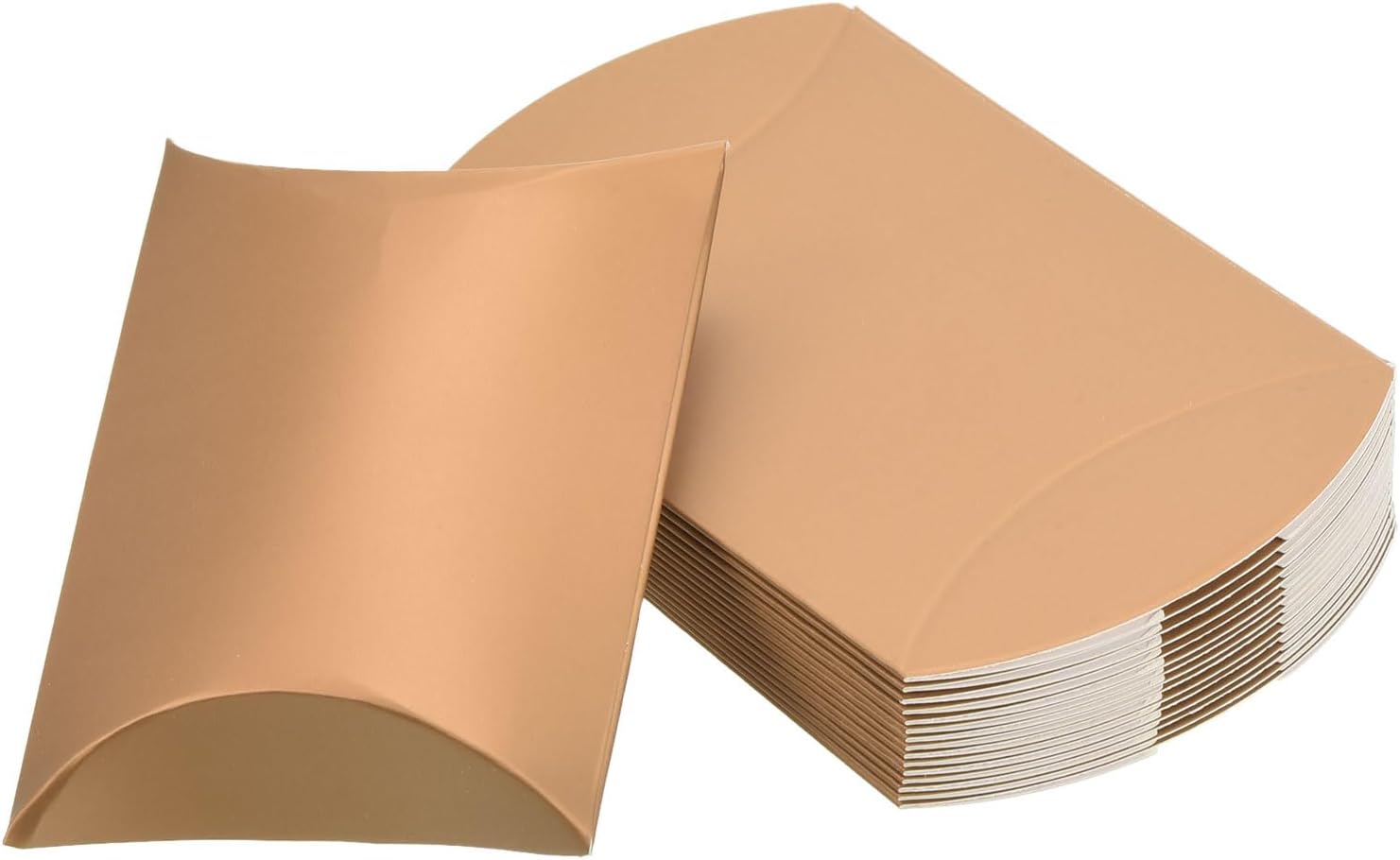 Amazon PATIKIL ピローボックス 50個入り ウェディングギフトボックス 紙箱 11.5cm x 7cm ギフトラップ ウェディングパーティー用 金トーン ギフトボックス