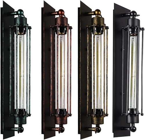 Miniatura 3 de Aplique de pared Vintage Industrial, ideal para inquilinos. Lámpara de noche rústica de estilo campestre. Lámpara de pared Antigua de Metal y Hierro