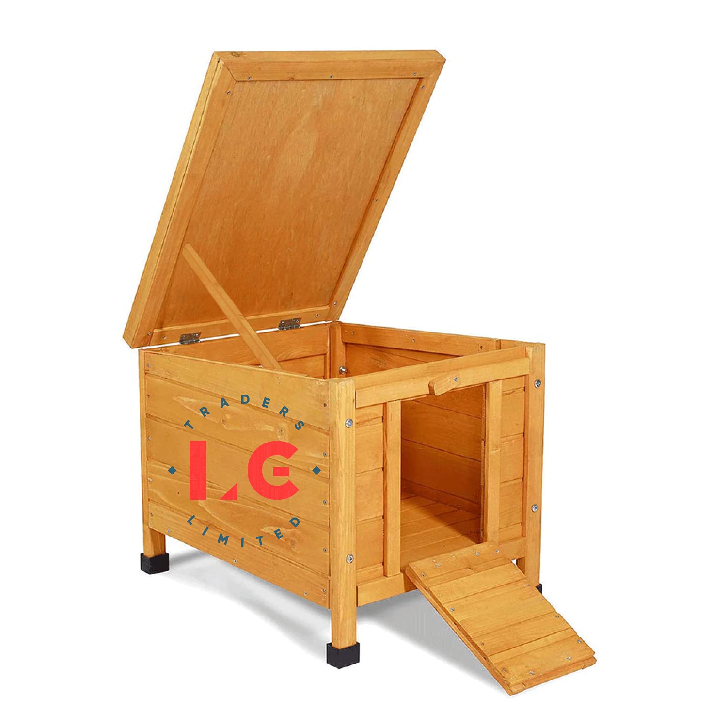 LG TRADERS Cat/Puppy/Rabbit/Guinea Pig Wooden Hide small animal pet house 52 x 43 x 43 cm
