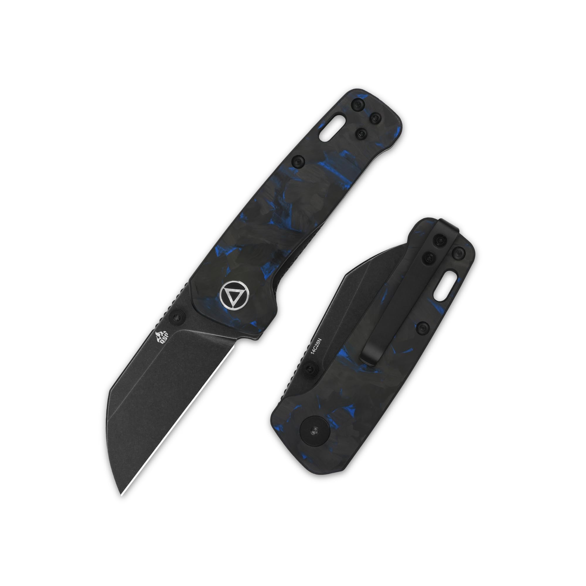QSP Penguin Mini Einhandmesser mit Kohlefaser - Griff