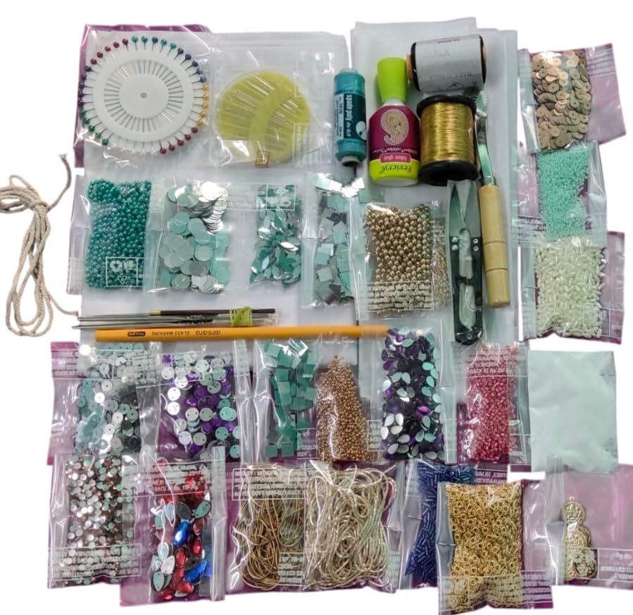 Tanisha One Click Shopping Aari Work Beginners Kit – Without Stand, Enhance Creativity, Brain Development & Fun Learning | Stitching and Fabric Kit | Multicolor-picture-20