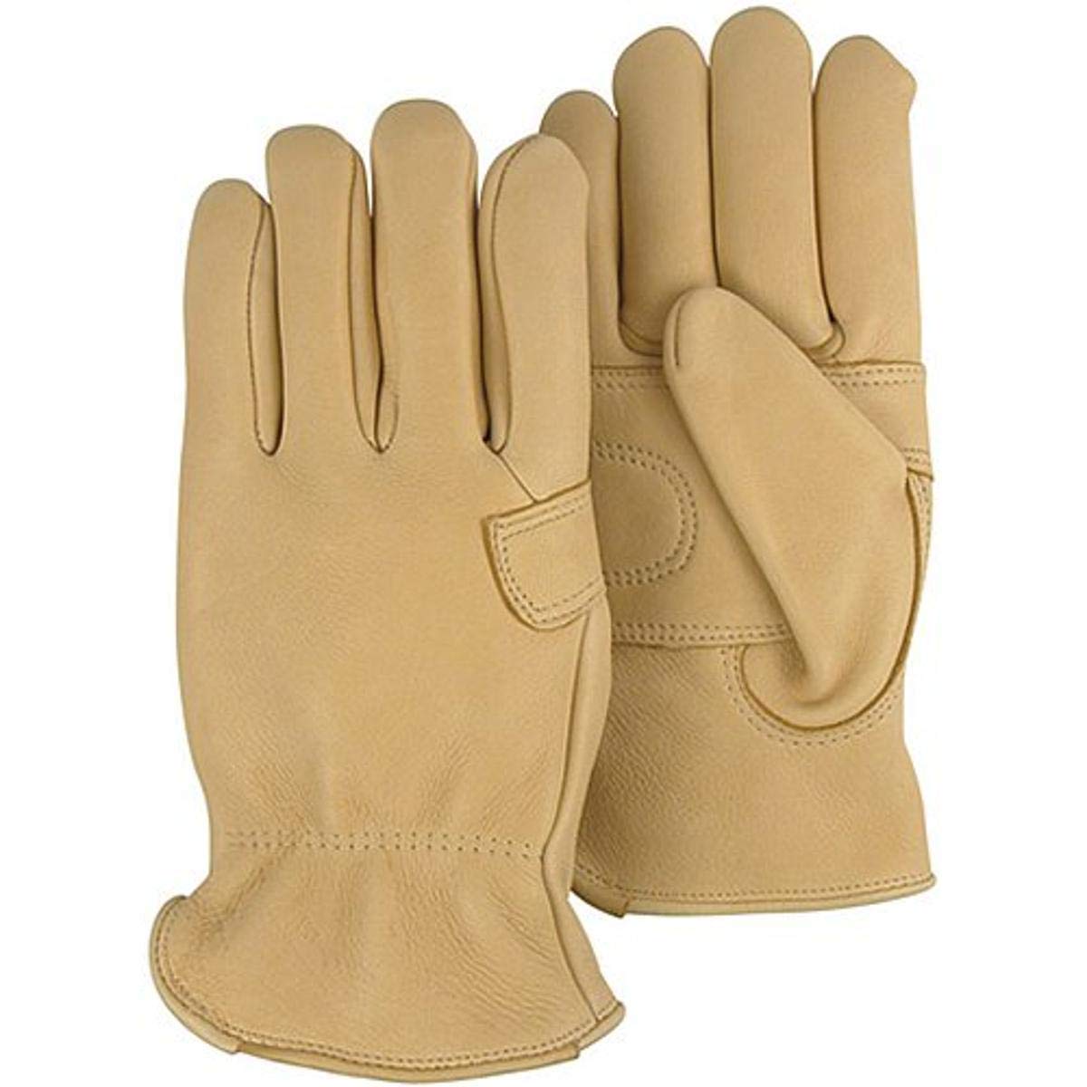 Majestic Glove 1564/11 Glove, Medium Elk, Double Palm, Keystone, X-Large, Tan (Pack of 12)