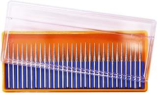 30Pcs Diamond Grinding Burr Drill Bit Pointed Type Stone Carving Tools Diamond dremel bits Diamond Drill bits Engraving Drill bit Set dremel Diamond bits for Stone Wood Carving dremel bits