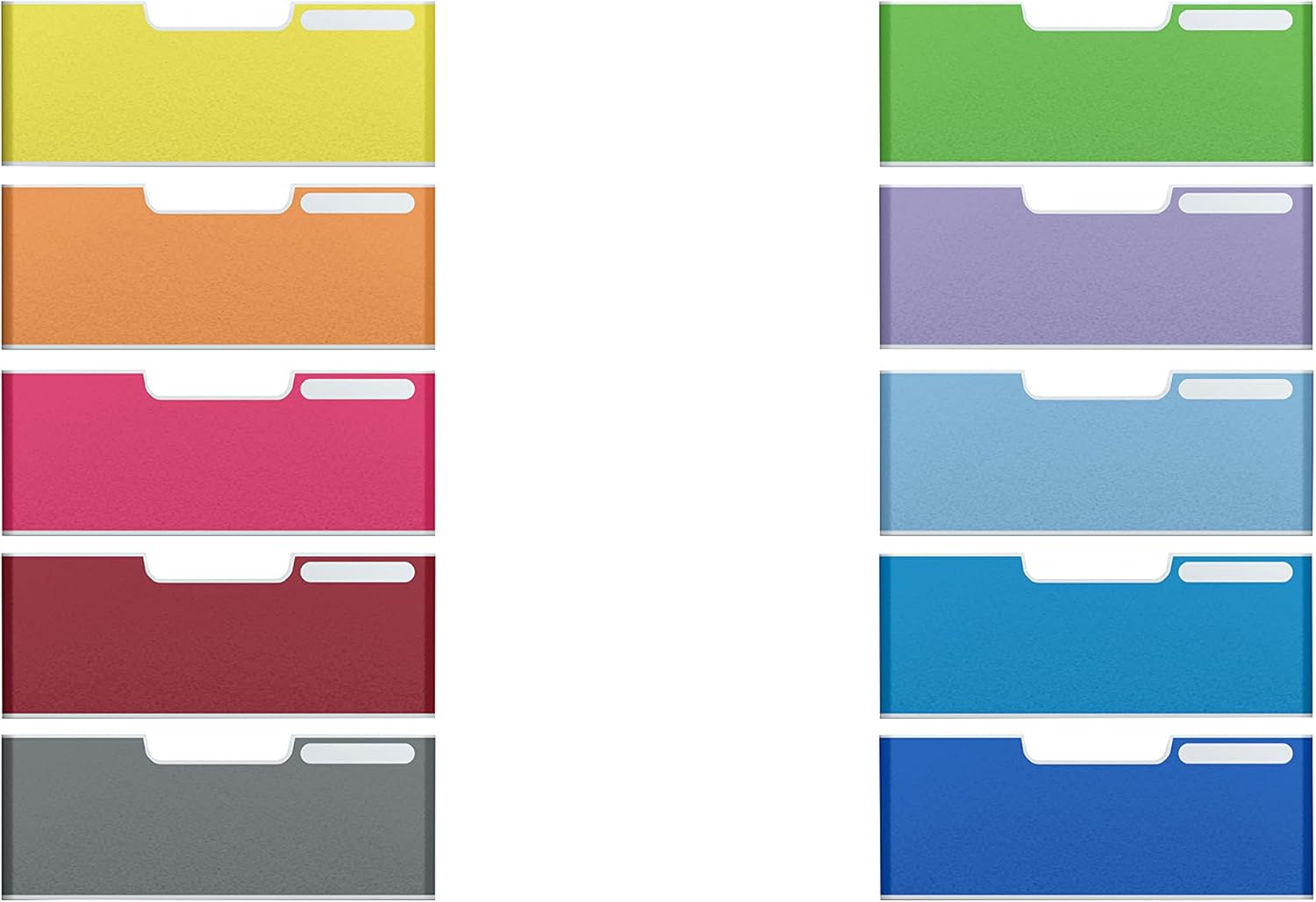 Exacompta Frontblatten Jumbo 10er Pack - Für Modulo Ablagesystem