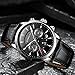 CRRJU Casual Wristwatch for Man Fashion 3-Sub Chronograph Auto Date Sport Quartz Leather Men's Wrist Watches