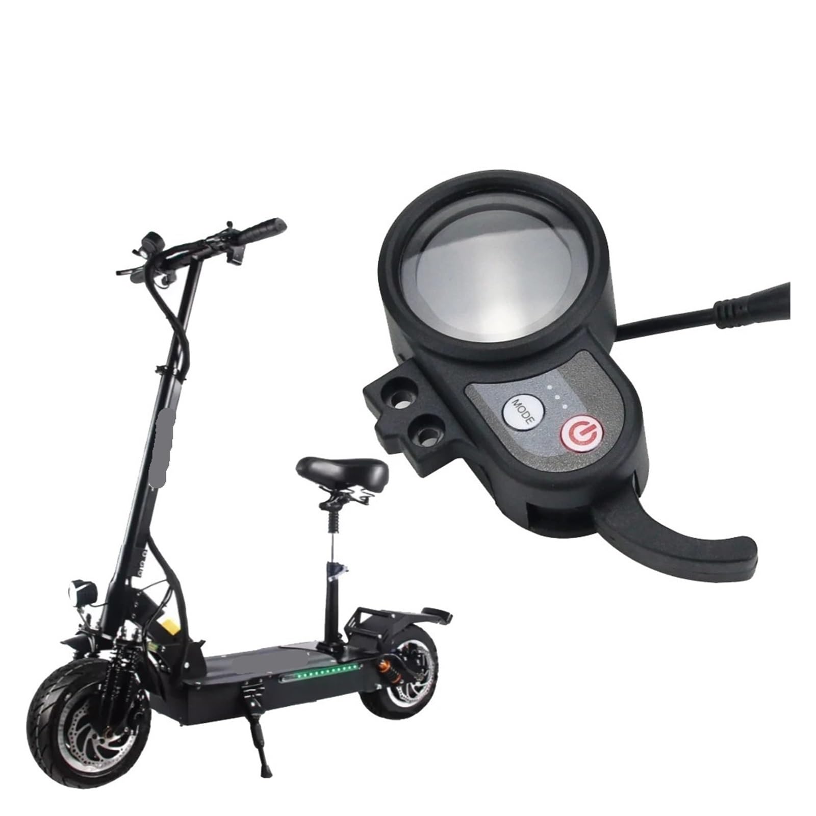 Interruttore display velocità potenza misuratore LCD scooter elettrico, for Kugoo, for M4 Pro FLJ T113 Janobike, for ZERO, 10 accessori universali for bici elettriche Cruscotto per scooter ele