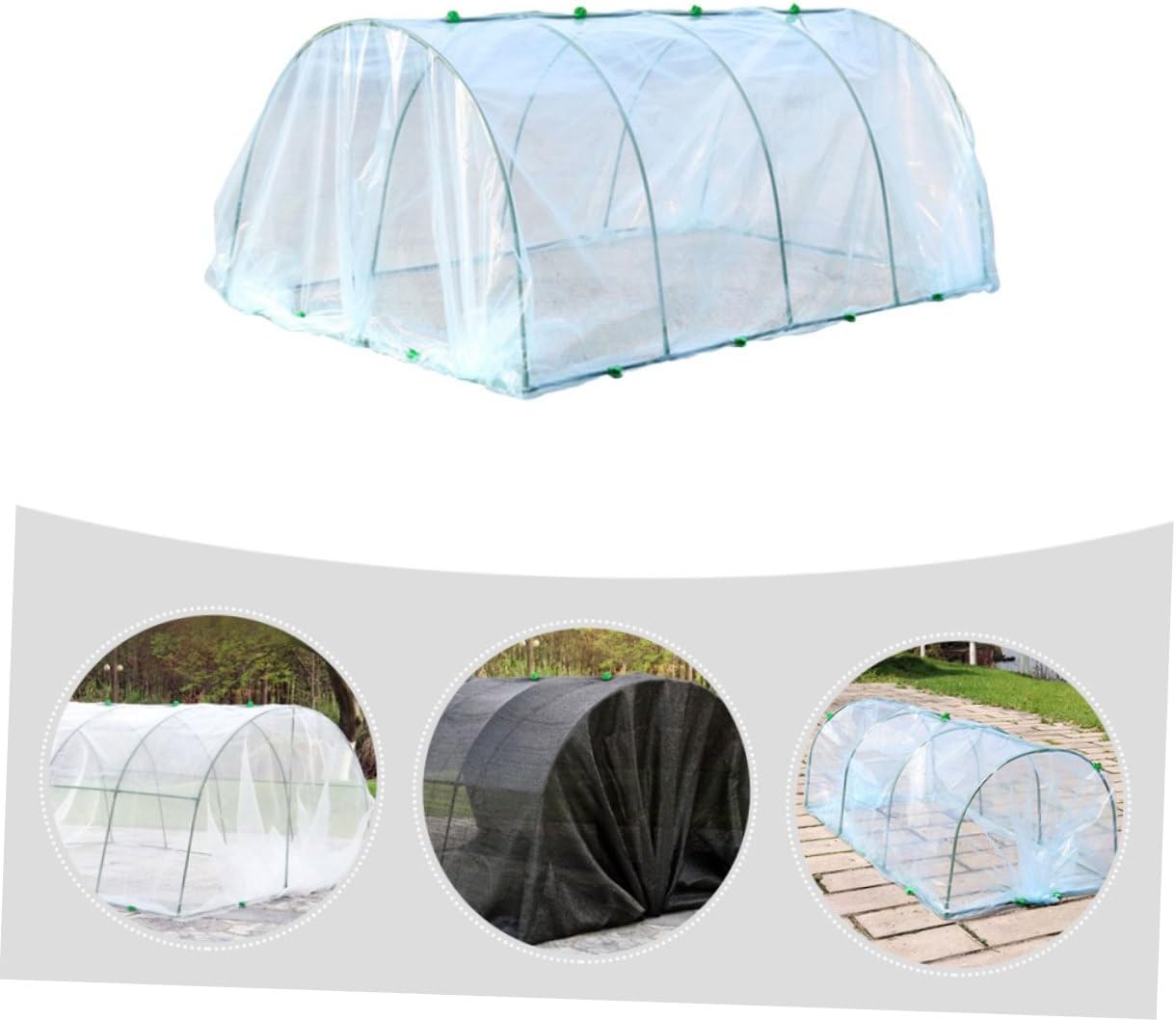 Heavy-Duty Waterproof Plant Greenhouse Cover with Steel Frame 1 Set for Outdoor Garden Heat Preservation and Protection