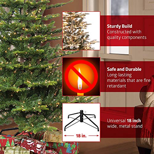 Puleo International GREEN 7.5 Foot Pre-Lit Aspen Fir Artificial Christmas Tree thumb #5