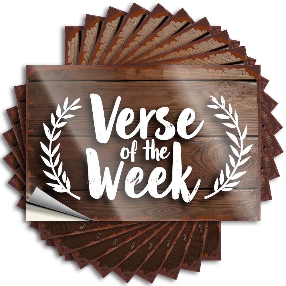 Saying Accessories Vinyl Sticker | Verse of The Week Inspirational for Checkered Use(12X18CM)