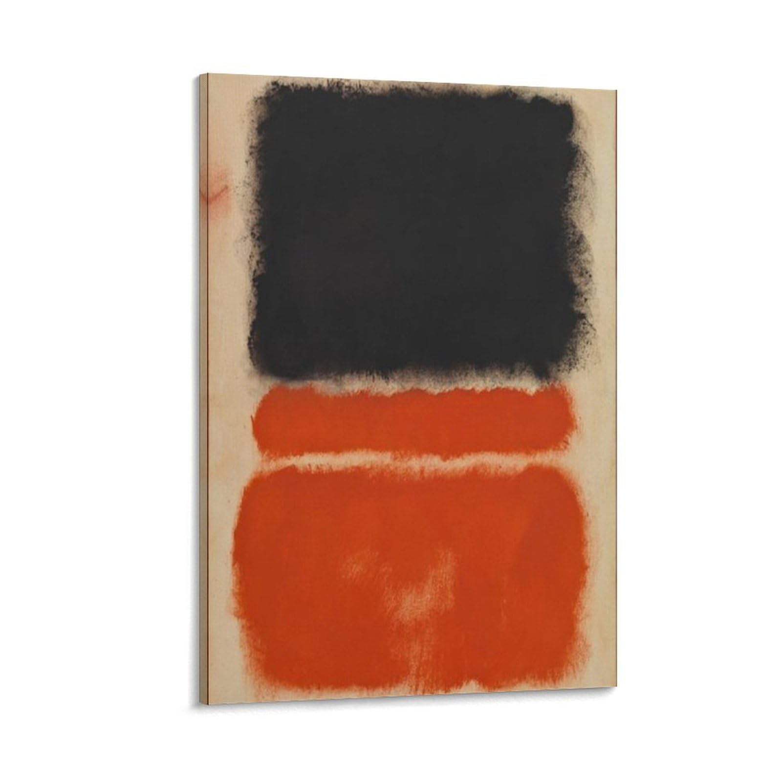 SXDMOUBK Mark Rothko Poster Red Abstract Art Poster; Canvas Print Wall Decorative Painting; Frame; 24x36inch(60x90cm)