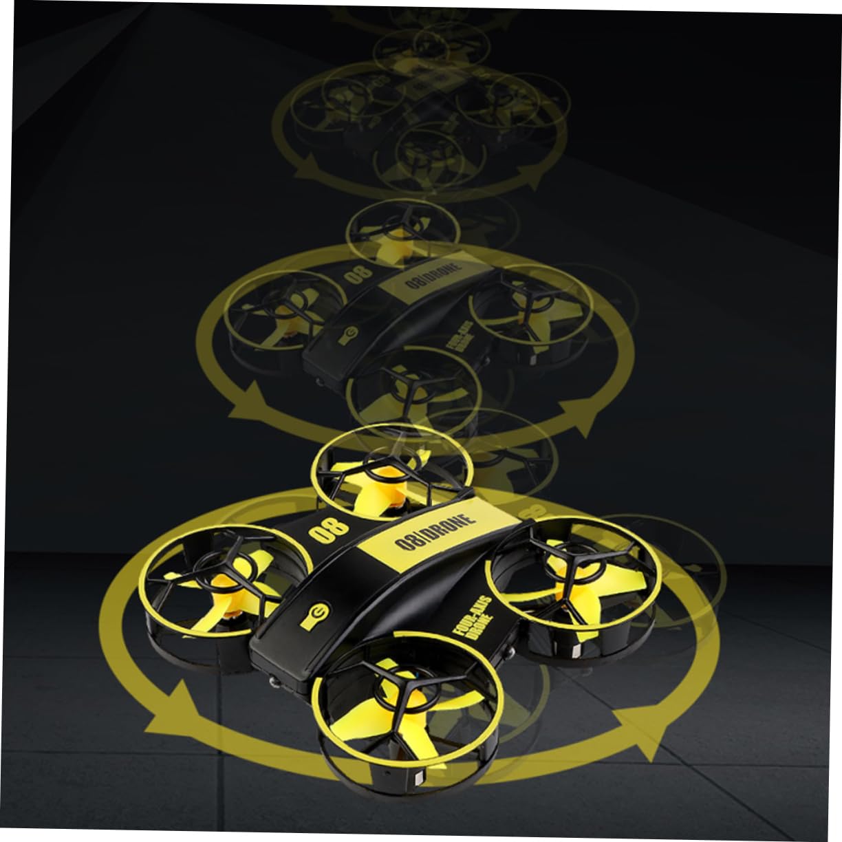 Juguetes de Aviones de Control Remoto Mini Cuadricóptero Rc LED Dron Rc Portátil Luces para Despegue y Aterrizaje Fácil Interiores