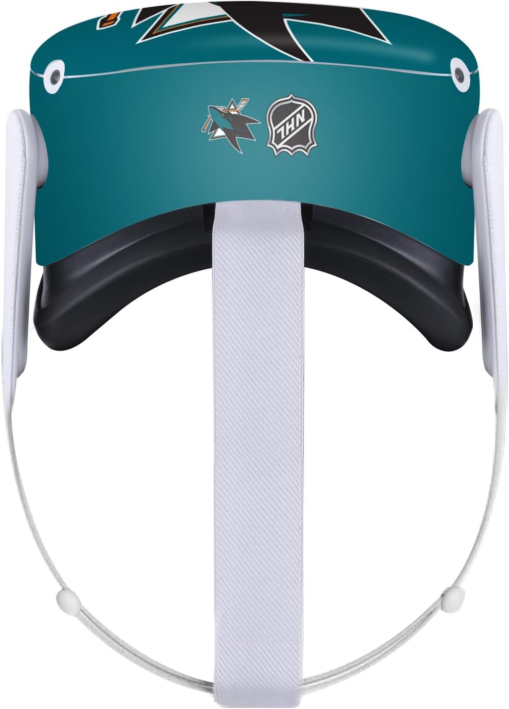 Head Case Designs Officially Licensed NHL Oversized San Jose Sharks Vinyl Sticker Skin Decal Cover Compatible with Meta Quest 2