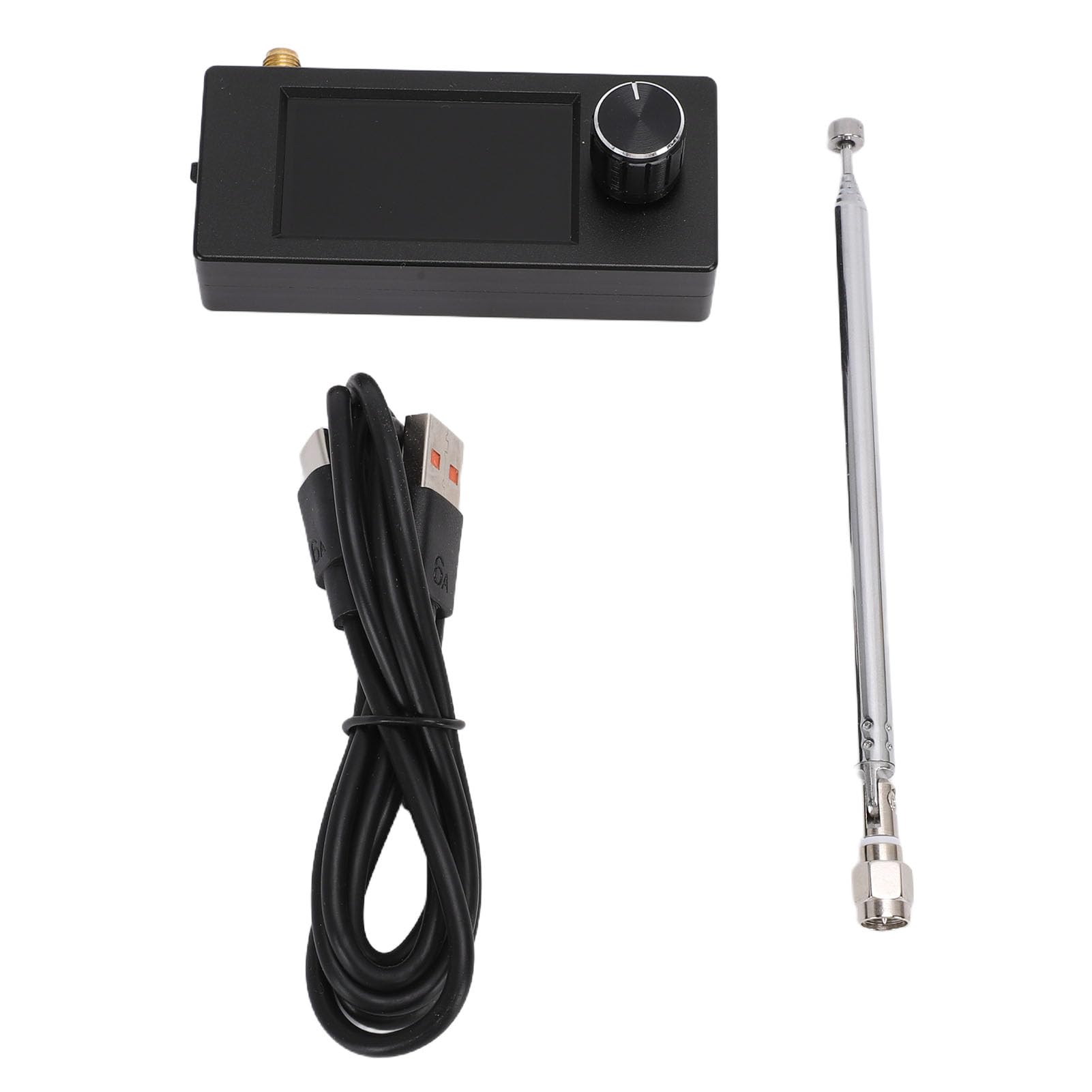 Glomora SI4732 Sintonizador de aleación de Aluminio, Radio de Bolsillo, Receptor portátil, Dispositivo Am FM SI4732 Que Cubre 0,5-108 MHz SSB Todas Las Bandas para (Negra)