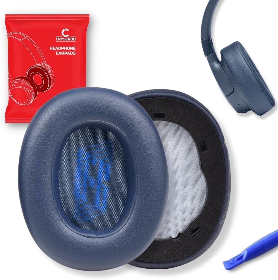 Crysendo Headphone Cushion Replacement Ear Pads for JBL Live 650BTNC