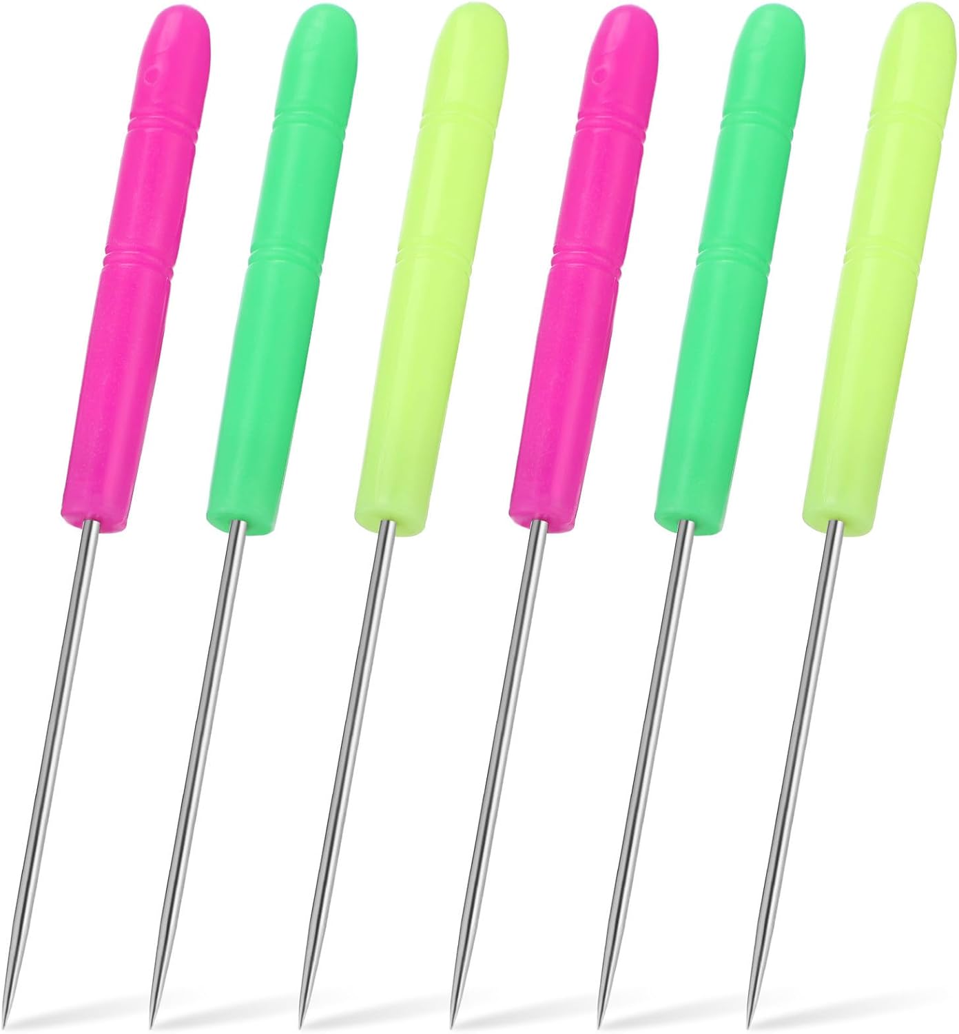 Artibetter Sewing Awl Needles 50pcs Convenient Hole-Punching Tool with Plastic and Metal Construction Sturdy Scriber Needles Random Color for Embroidery and Manual Products for Craft