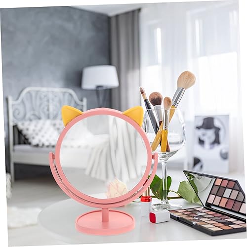 Miniatura 3 de Beaupretty 2 piezas de espejo de tocador, bonito espejo estético para decoración de habitación, espejo para escritorio, espejo de hogar, espejo de