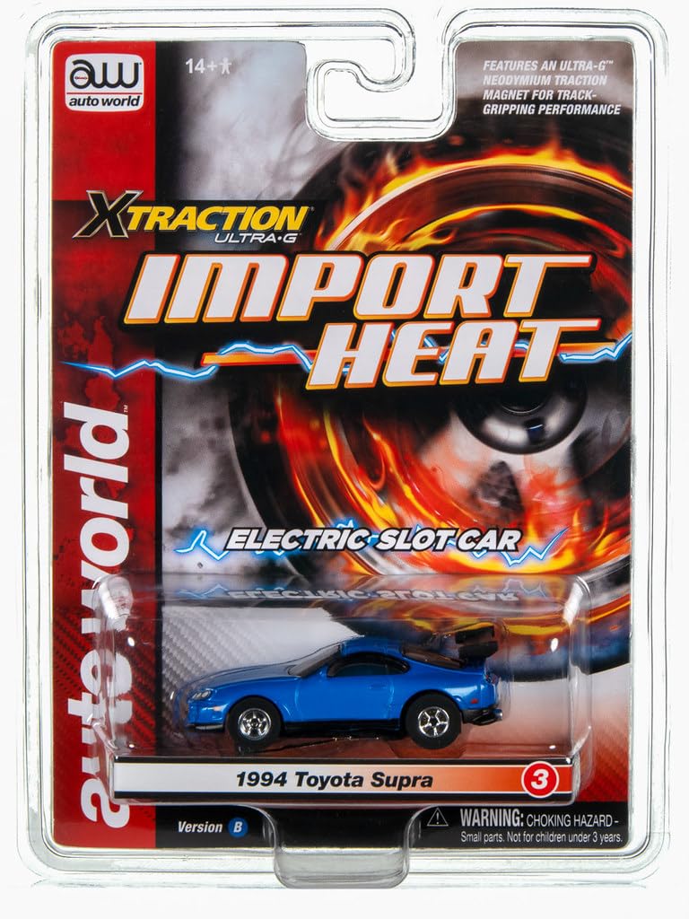 AUTO World Xtraction Import Heat SC391 Slot Car 1994 Toyota Supra SR B