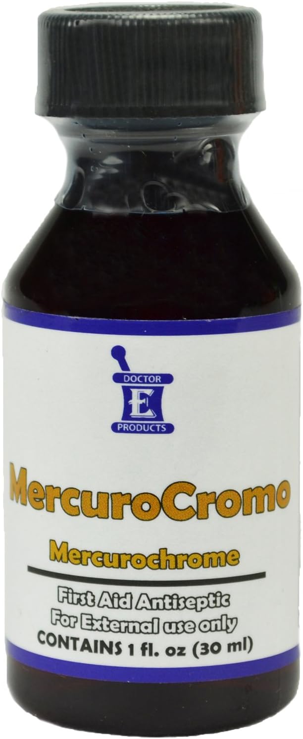 ELP ESSENTIAL Mercurochrome Antiseptic Mercuro Cromo 1oz