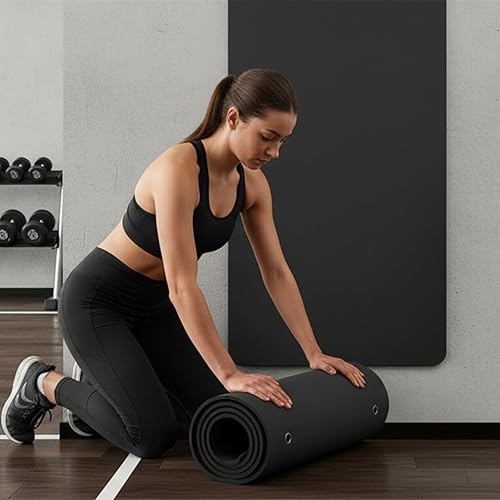 Miniatura 4 de Tapete de yoga colgante, tapete de ejercicio antideslizante de 14 de pulgada de grosor de 72 x 24 pulgadas para mujeres y hombres, almohadilla de