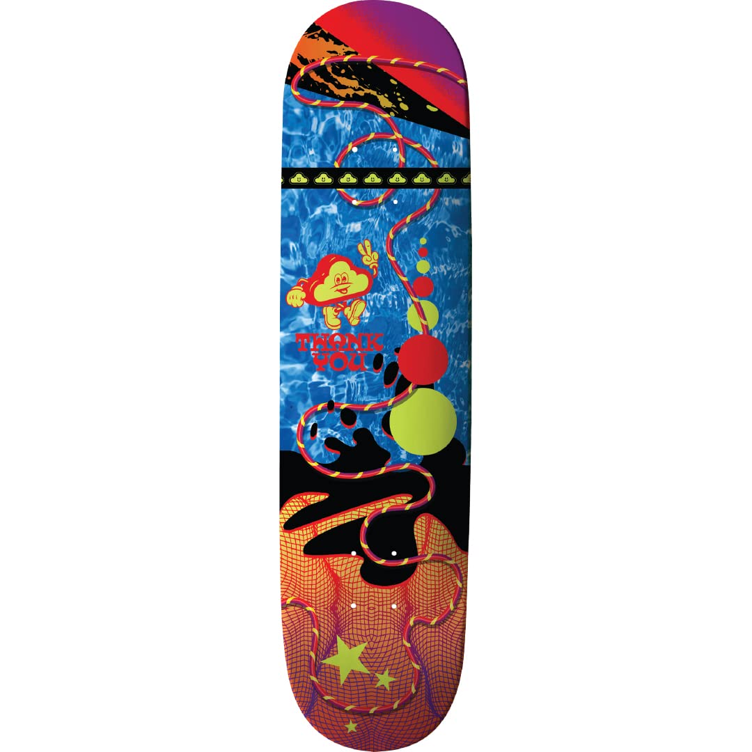 Planche de Skate Deck, Ripple Grid 8.25 Multicolore