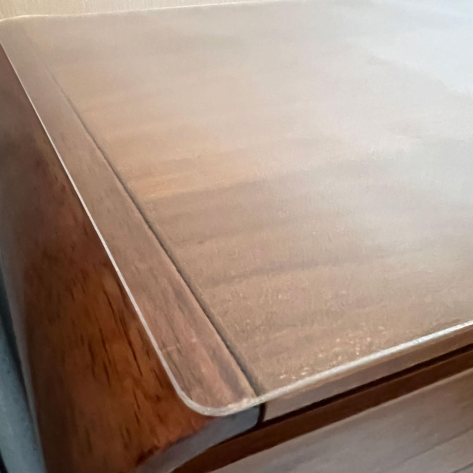 Copertura Protettiva Trasparente per Scrivania Copertura Protettiva per Tavolo In PVC Satinato Trasparente da 1,60mm di Spessore per Cucina, Tavolo da Pranzo, Scrivania, Tavolino da Caffè(Frosted,120x