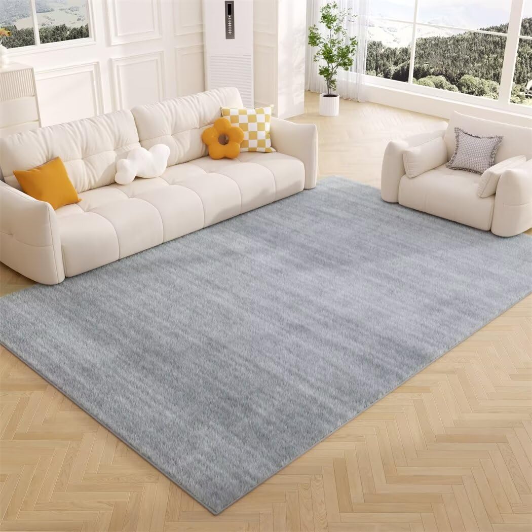 Tapis de chambre indéformable gris 180X230cm pour en finir avec les taches