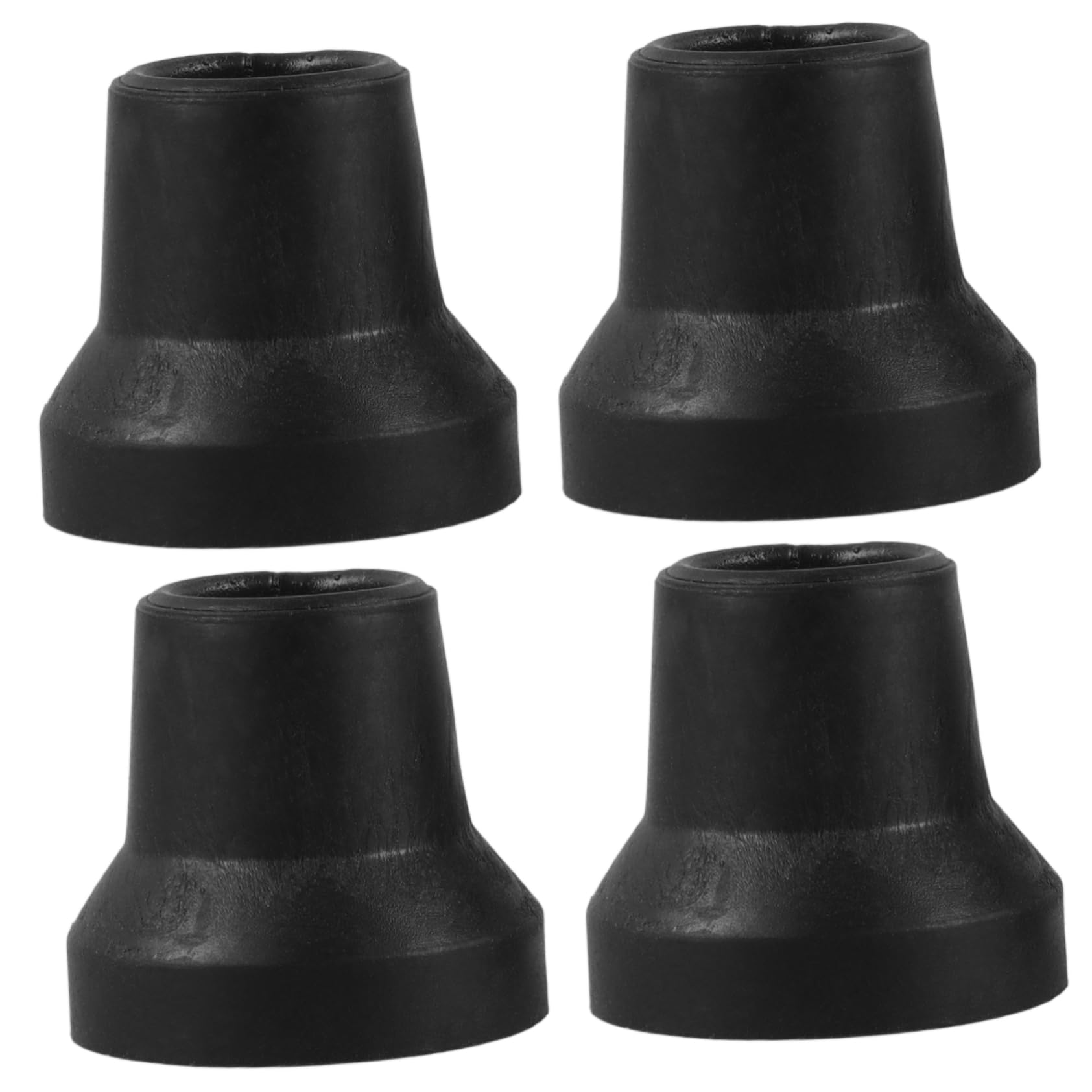 SEWOART 4pcs Crutches Toe Walking Sticks Shock Absorbing Hiking Sticks Protectors Ends for Walking Canes Cane Foot Cover Hiking Cane Tips Trekking Pole Tips Walking Stick Tips Rubber Black