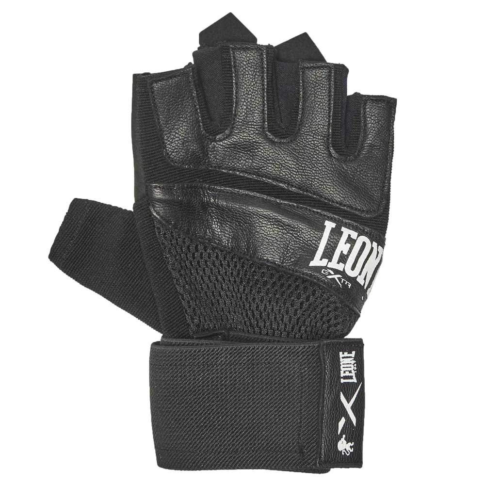 LEONE 1947, EXTREMA Unisex Adult Fitness Gloves, Black L/XL GK201