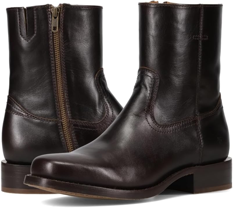 Campus Inside Zip Men's Leather Boots, Classic Style, Durable Construction, Comfortable Fit