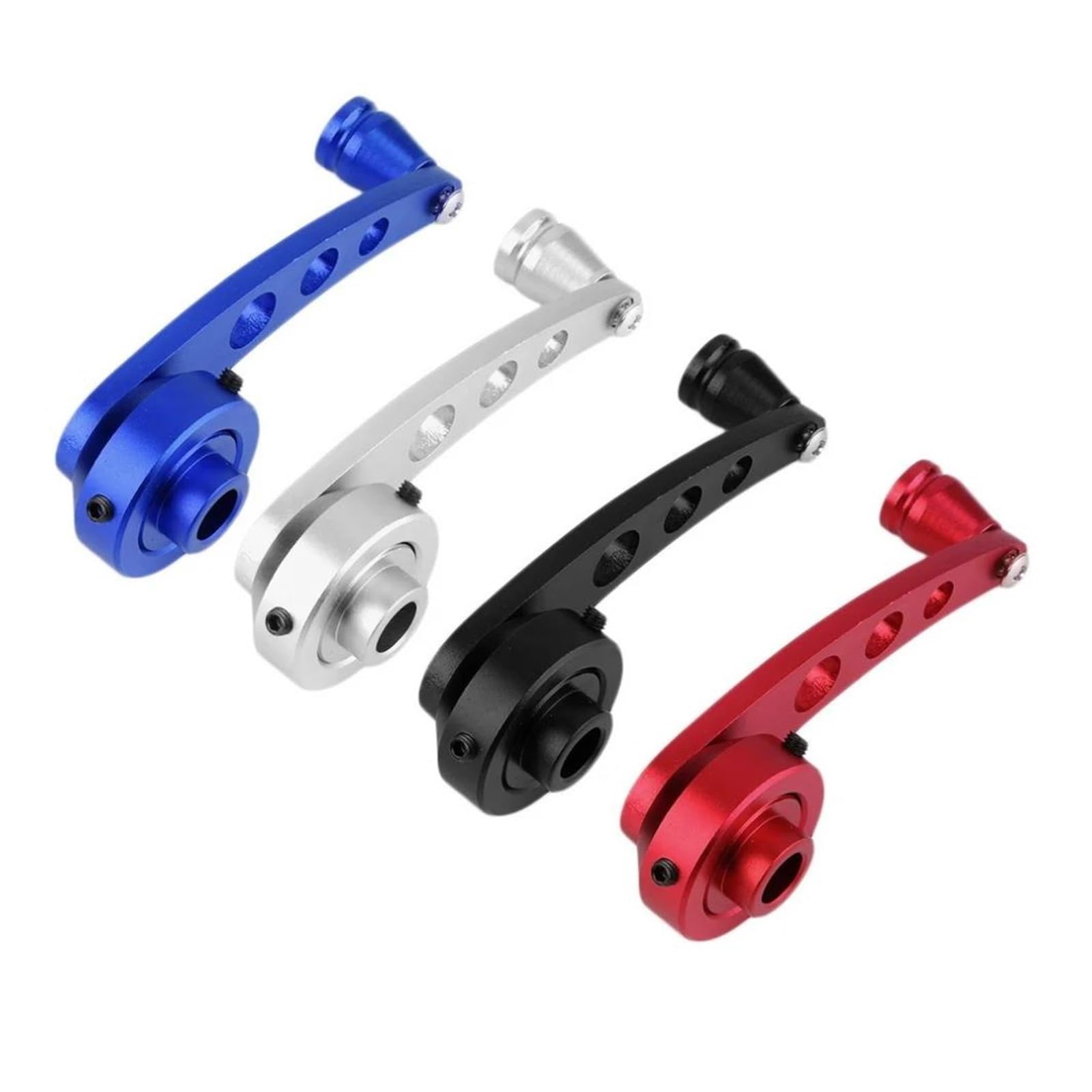 Auto-Fensterheber Riser-Fenstergriffe, Aluminiumlegierung, 1 Satz Universal-Autofenstergriff-Wickler-Riser-Ersatz-Wickler-Kurbel Fensterheber(Rot)