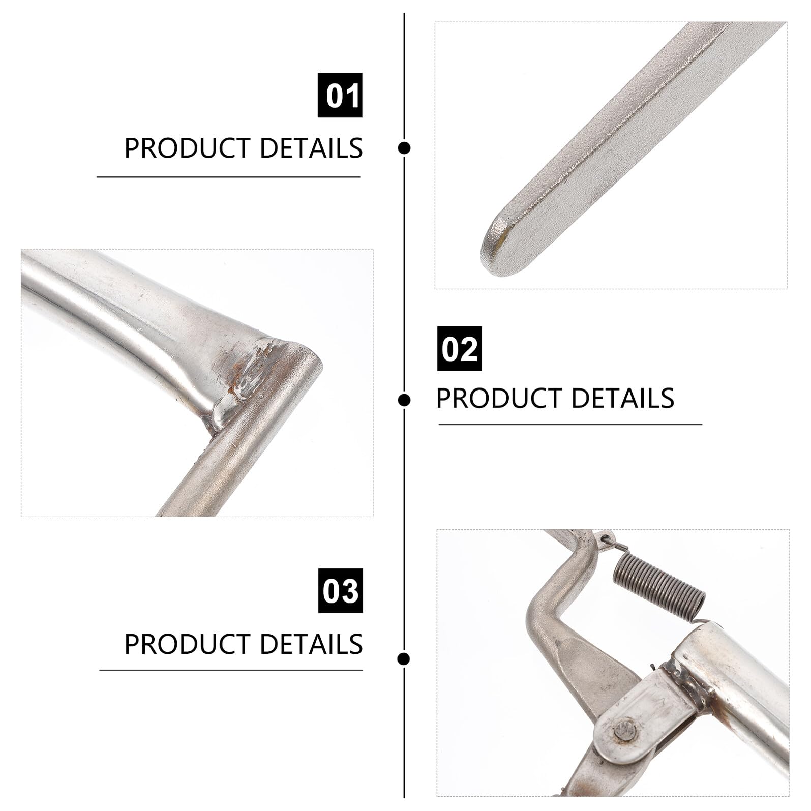 Angoily 2 Piezas Acero Inoxidable con Elástico para Transporte Seguro y Cómodo de Herramienta Portátil para Albañilería Ergonométrica