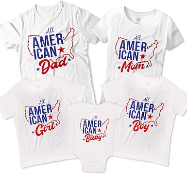 All American Matching Family Shirts for 