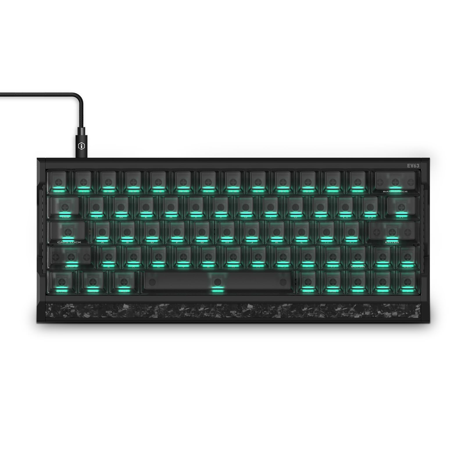 Amazon | IQUNIX EV63 60% マグネット式ゲーミングキーボード ブラック