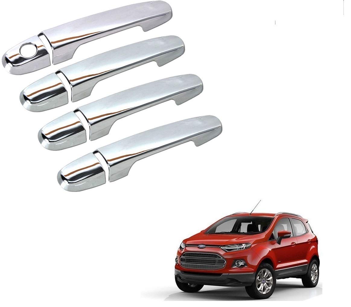 Chrome Handles Door Latch Cover Set of 4 Pcs for Ford Ecosport