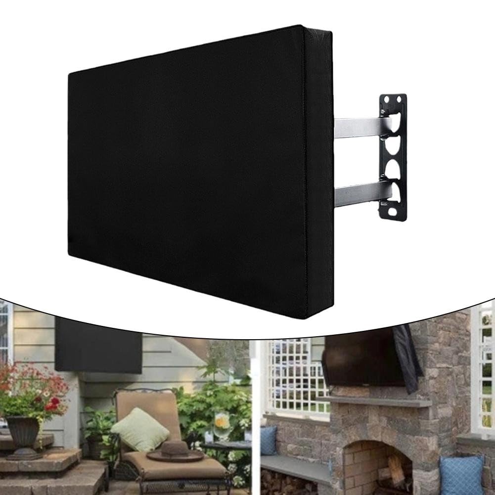 Funda impermeable para TV para exteriores diseñada para proteger televisores de 70 75/80 85 pulgadas de la lluvia, el polvo y el viento, fabricada con material Oxford 600D resistente (80-85)