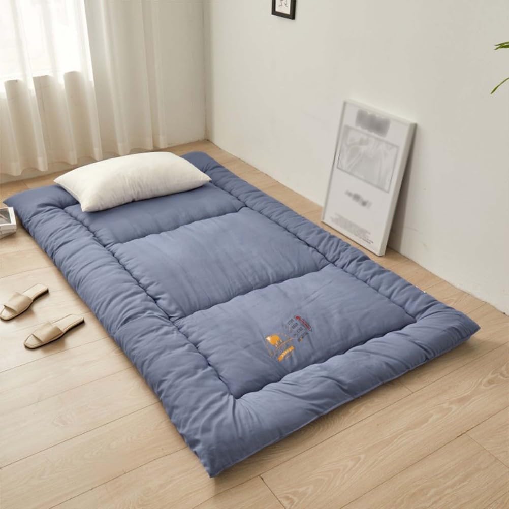 Klappmatratze Futon Matratze, Dick Gästematratze Bodenmatratze, Faltbare Tragbar Rollmatratze Matratze, für Schlafsaal, Wohnzimmer, Gästebett, Camping,003,0.9m*2.0m