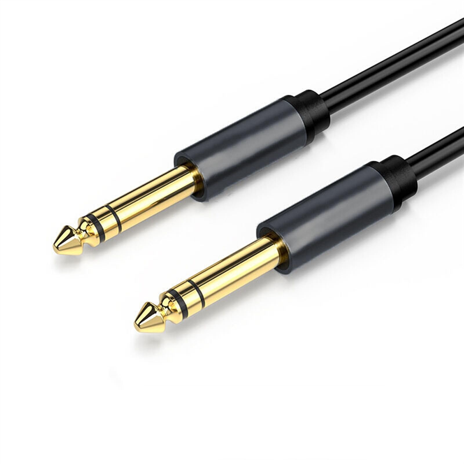 Cavo Audio per Chitarra Cavo Audio da 6,5 ​​Maschio A Cavo per Chitarra Elettrica Pubblica Cavo per La Riduzione del Rumore Dell'altoparlante (Color : BK, Size : 20 m)