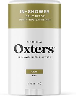 Detoxifying Underarm Wash – Clay Grit Exfoliant | Aluminum-Free Cleanser for Men & Women | Removes Deodorant & Sweat Buildup | Clean Ingredients | Made in USA