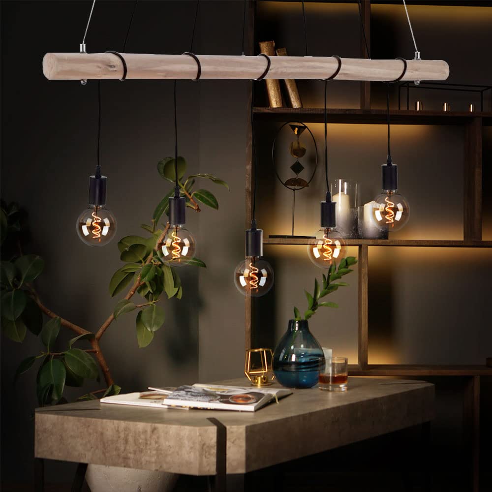 etc-shop LED Pendelleuchte, Leuchtmittel inklusive, Warmweiß, VINTAGE Decken Hänge Lampe etc-shop LED Pendelleuchte, Leuchtmittel inklusive, Warmweiß, VINTAGE Decken Hänge Lampe